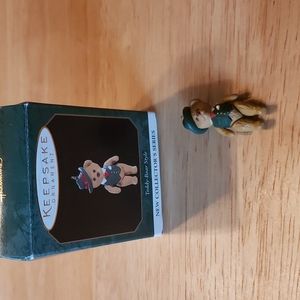 Teddy Bear Style Hallmark Keepsake Ornament  - Miniature